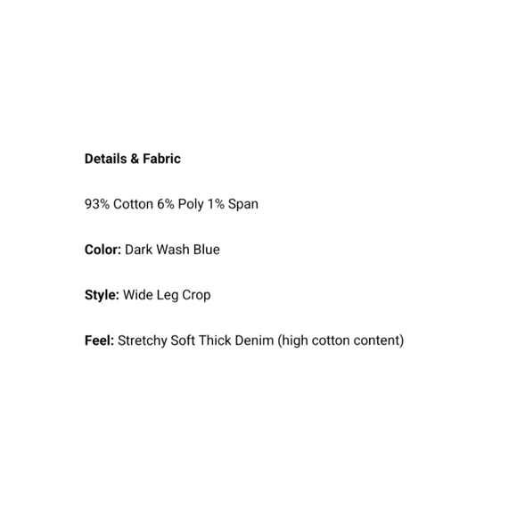 Judy Blue EUC (worn once) High Rise Distressed Wide Leg Crops size 15 - Picture 5 of 5